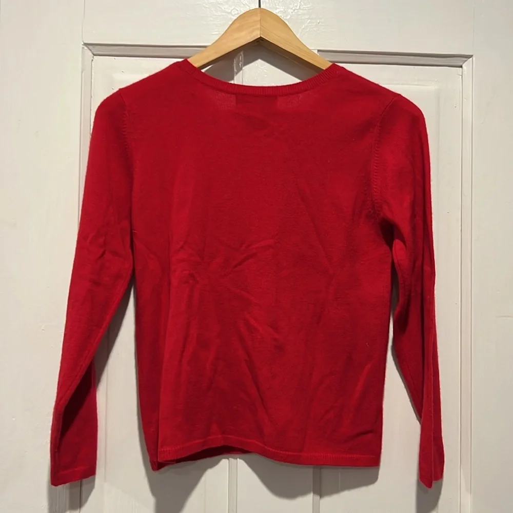 Red cashmere cardigan. Great condition. - Picture 3 of 3